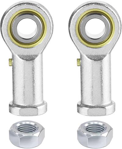 2pcs Rod end Bearing 1/4 inch bore Pre-Lubricated 1/4-28 Female Thread Right Hand Heim Joint with Jam Nuts in Saudi Arabia