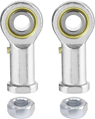 2pcs Rod end Bearing 1/4 inch bore Pre-Lubricated 1/4-28 Female Thread Right Hand Heim Joint with Jam Nuts in Saudi Arabia
