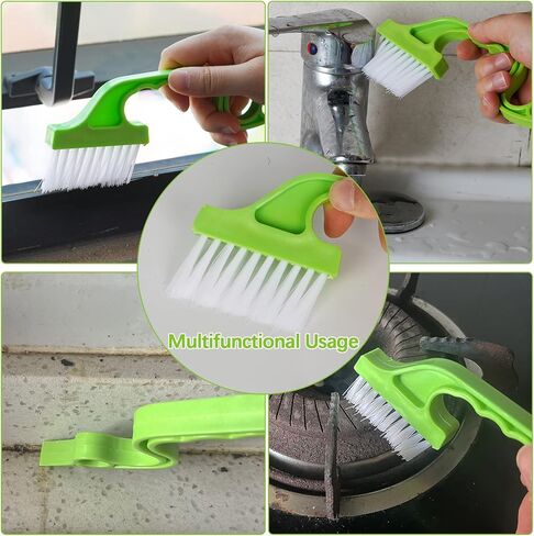 Trycooling Hand-held Groove Gap Cleaning Tools Door Window Track Kitchen Cleaning Brushes (Random Color-Blue, Green, Pink) (1 Pc) in Saudi Arabia