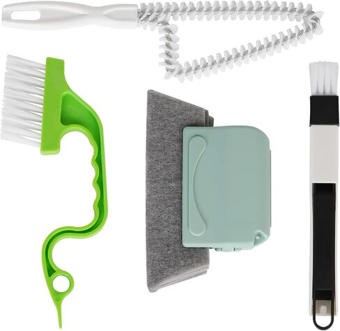 Trycooling Hand-held Groove Gap Cleaning Tools Door Window Track Kitchen Cleaning Brushes (Random Color-Blue, Green, Pink) (1 Pc) in Saudi Arabia
