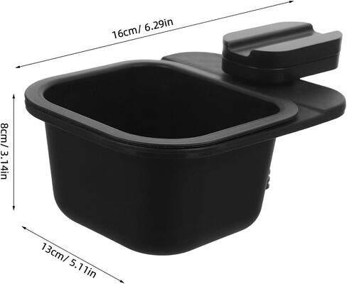 Alipis Table Mount Trash Can 2pcs للتدوير كليب على سلة المهملات، مكتب صغير معلق سلة المهملات، سلة مهملات صغيرة، لوحة ماكياج، حامل القمامة لعداد المطبخ مقصوص تحت الطاولة in Kuwait