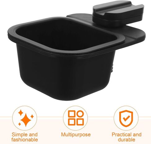 Alipis Table Mount Trash Can 2pcs للتدوير كليب على سلة المهملات، مكتب صغير معلق سلة المهملات، سلة مهملات صغيرة، لوحة ماكياج، حامل القمامة لعداد المطبخ مقصوص تحت الطاولة in Kuwait