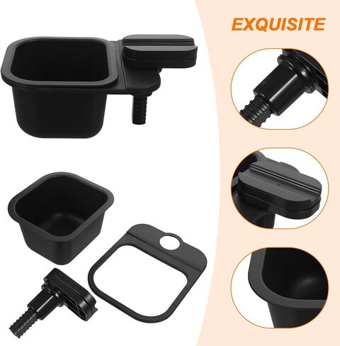 Alipis Table Mount Trash Can 2pcs للتدوير كليب على سلة المهملات، مكتب صغير معلق سلة المهملات، سلة مهملات صغيرة، لوحة ماكياج، حامل القمامة لعداد المطبخ مقصوص تحت الطاولة in Kuwait
