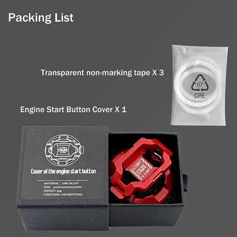 Push Start Button Cover Press Car Engine Start Stop Button Cover Push to Start Button Cover Ignition Protective Anti-Scratch Universal Button Decoration Protector in Saudi Arabia