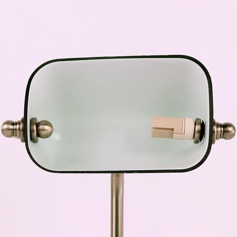 FIRVRE Glass Bankers Lamp Desk Lamp Classic Retro Bronze Finish G9 Base Plug in Vintage Table lamp Reading Modern for Home Office nightstand Bedside Study Desk Library in Saudi Arabia