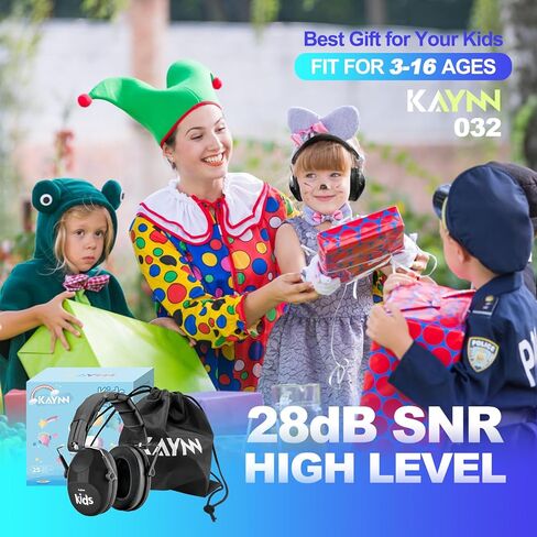 032 حماية الأذن للأطفال من الضوضاء - سماعات رأس بخاصية إلغاء الضوضاء بقدرة 28 ديسيبل SNR للحفلات الموسيقية وسماعات الرأس الحسية للتوحد in Kuwait