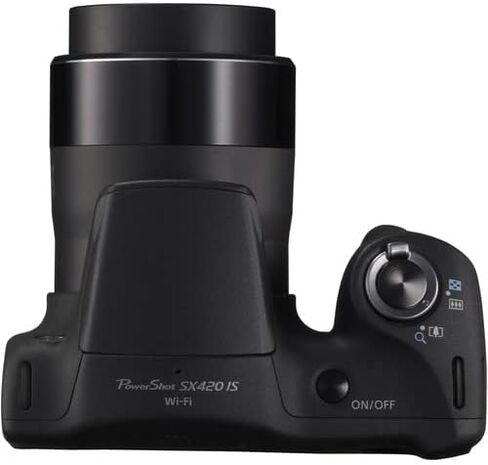 كاميرا Canon PowerShot SX420 هي كاميرا رقمية (أسود) (1068C001)، وبطاقة ذاكرة سعة 64 جيجابايت، وبطارية NB11L × 2، وبرنامج صور Corel، وشاحن، وقارئ بطاقات، وإضاءة LED، وحقيبة، وحامل ثلاثي القوائم مرن + المزيد (متجدد) in Saudi Arabia