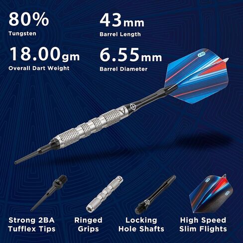 Viper Sidewinder 80% Tungsten Soft Tip Darts, 18 Grams in Saudi Arabia