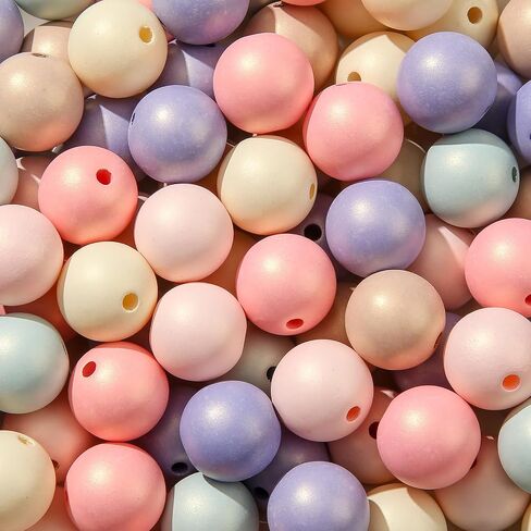 16mm Acrylic Beads Multicolor Beads Pen Beads Bubblegum Beads DIY Beading Hairband Bracelets Necklace Craft for DIY Jewelry Making (Double Cloud) in Saudi Arabia