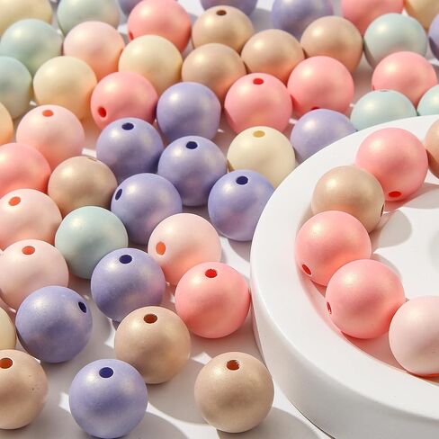 16mm Acrylic Beads Multicolor Beads Pen Beads Bubblegum Beads DIY Beading Hairband Bracelets Necklace Craft for DIY Jewelry Making (Double Cloud) in Saudi Arabia