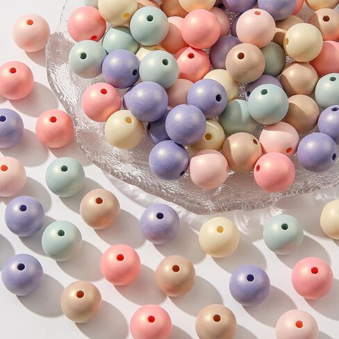 16mm Acrylic Beads Multicolor Beads Pen Beads Bubblegum Beads DIY Beading Hairband Bracelets Necklace Craft for DIY Jewelry Making (Double Cloud) in Saudi Arabia