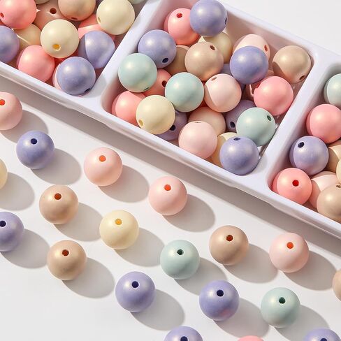 16mm Acrylic Beads Multicolor Beads Pen Beads Bubblegum Beads DIY Beading Hairband Bracelets Necklace Craft for DIY Jewelry Making (Double Cloud) in Saudi Arabia