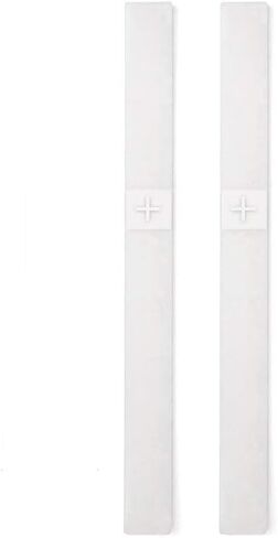 russell+hazel Mini 3-Ring Binder Band with Pen Loop, Silicone, Frosted White, .75" x 8.5", 2 Count in Kuwait