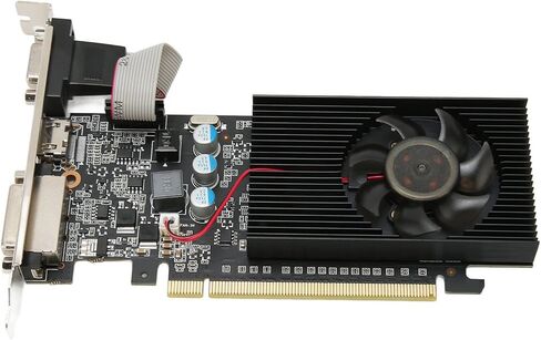 بطاقة رسومات الكمبيوتر، 1 جيجابايت 64 بت GDDR3 589 ميجا هرتز 1000 ميجا هرتز PCIE 2.0 بطاقات رسومات الألعاب، مع HD MI، DVI، واجهة VGA، مروحة تبريد واحدة، لـ DirectX10.1 in Saudi Arabia