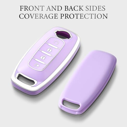 OFFCURVE Key Fob Cover for Nissan, Key Fob Case Cover Holder for 2023 2024 Nissan Pathfinder Rouge 4Runner 4 Buttons Smart Key Car Accessories Key Remote Case Shell Protector, Black in Saudi Arabia