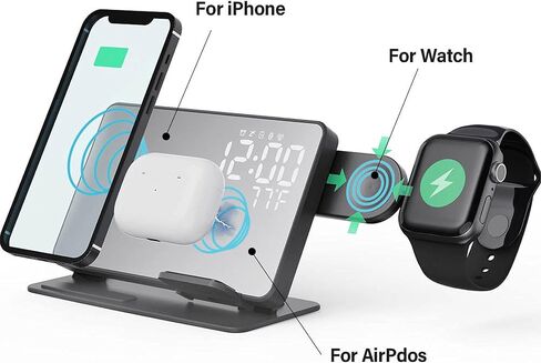 Wireless Charger Station & Alarm Clock in Saudi Arabia