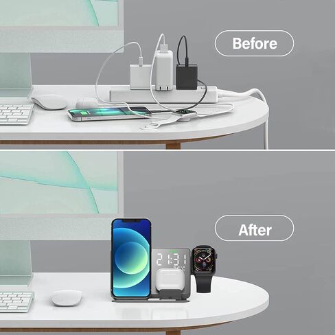 Wireless Charger Station & Alarm Clock in Saudi Arabia