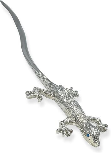 فتاحة حروف من جيكو، فضية مع عيون زرقاء - صندوق هدايا - 7 بوصة in Kuwait