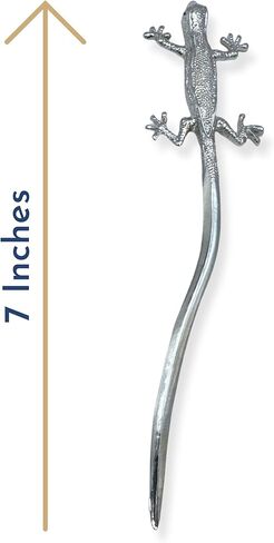 فتاحة حروف من جيكو، فضية مع عيون زرقاء - صندوق هدايا - 7 بوصة in Kuwait