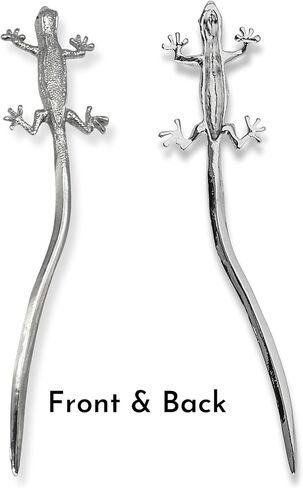 فتاحة حروف من جيكو، فضية مع عيون زرقاء - صندوق هدايا - 7 بوصة in Kuwait