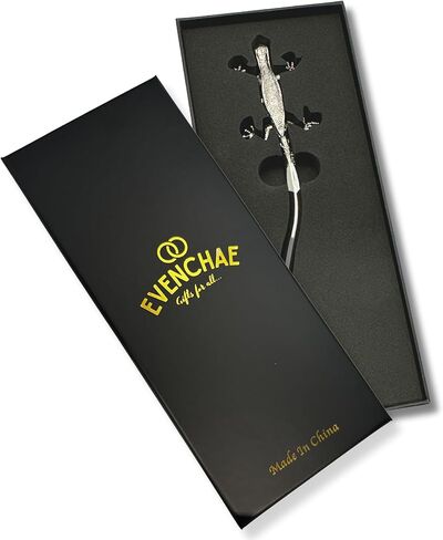 فتاحة حروف من جيكو، فضية مع عيون زرقاء - صندوق هدايا - 7 بوصة in Kuwait