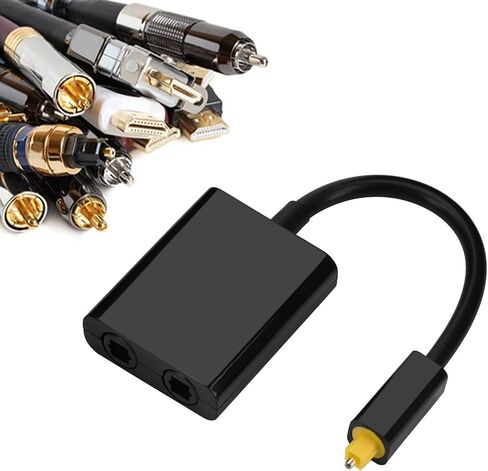 Zeroone Digital Toslink Fiber Optical Splitter، 1 في 2 خارج Toslink كابل محول الصوت البصري الرقمي in Saudi Arabia