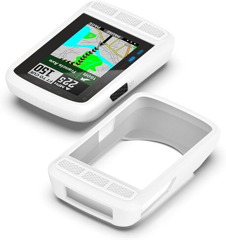 2 Pack Case Covers Compatible with Wahoo ELEMNT ROAM V2 Cases Accessories Silicone Protective Case Intended for Wahoo Bike Computer The ROAM V2 (Black+Green) in Saudi Arabia