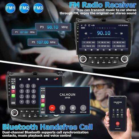 ستيريو راديو السيارة لهوندا أكورد 7th 2003 2004 2005 2006 2007، مع Carplay اللاسلكي، Android Auto، 2G RAM 32G ROM، وحدة رأس مشغل الوسائط المتعددة 10 بوصة، نظام تحديد المواقع العالمي (GPS)، واي فاي، بلوتوث، DSP in Kuwait