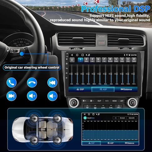 ستيريو راديو السيارة لهوندا أكورد 7th 2003 2004 2005 2006 2007، مع Carplay اللاسلكي، Android Auto، 2G RAM 32G ROM، وحدة رأس مشغل الوسائط المتعددة 10 بوصة، نظام تحديد المواقع العالمي (GPS)، واي فاي، بلوتوث، DSP in Kuwait