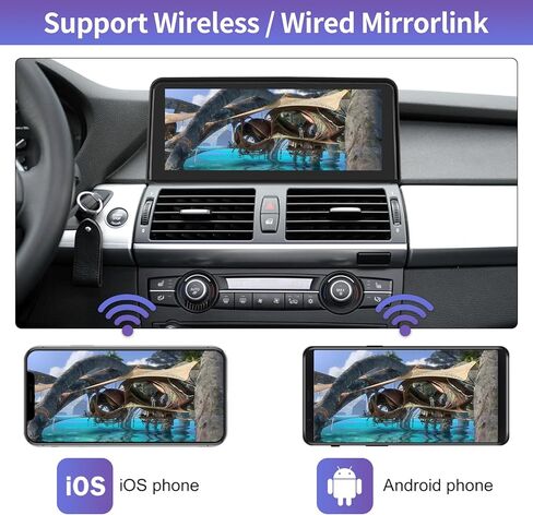 Road Top 10.25 Inch Touchscreen Wireless CarPlay Android Auto for BMW X5 X6 Series E70/E71 2007-2009 Year with CCC System, Car Stereo Multimedia Car Radio Receiver in Saudi Arabia