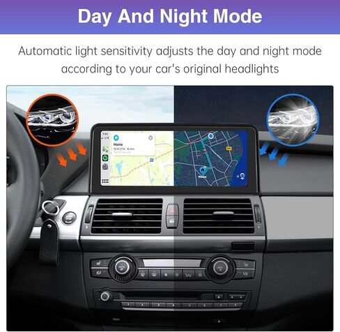 Road Top 10.25 Inch Touchscreen Wireless CarPlay Android Auto for BMW X5 X6 Series E70/E71 2007-2009 Year with CCC System, Car Stereo Multimedia Car Radio Receiver in Saudi Arabia