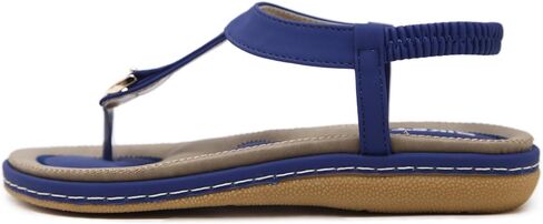 Meeshine Women's Bohemia Flip Flops Summer Beach T-Strap Flat Sandals Comfort Walking Shoes in Kuwait