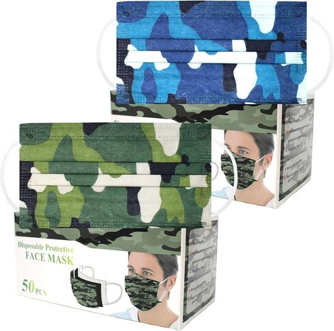 Disposable Protective Safety Face Masks I 3-ply Breathable Non-Woven Mask - 50,100,150 Pack in Saudi Arabia
