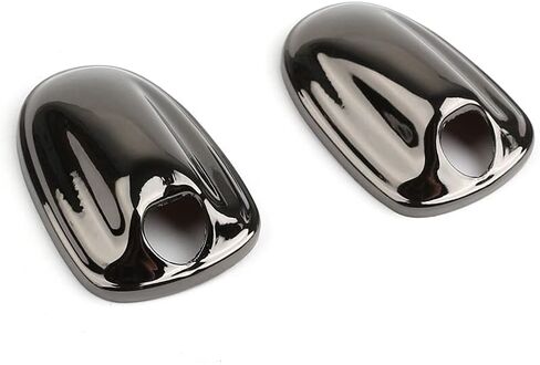 Glossy Metal Windshield Wiper Washer Caps Front Engine Cover Hood Window Spray Nozzle Covers Compatible With Mini Cooper 3rd Gen F54 F55 F56 F60 Hatchback Clubman Countryman 2014+ (Gun Color) in Saudi Arabia
