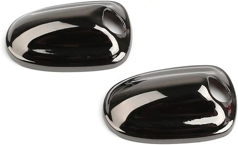 Glossy Metal Windshield Wiper Washer Caps Front Engine Cover Hood Window Spray Nozzle Covers Compatible With Mini Cooper 3rd Gen F54 F55 F56 F60 Hatchback Clubman Countryman 2014+ (Gun Color) in Saudi Arabia