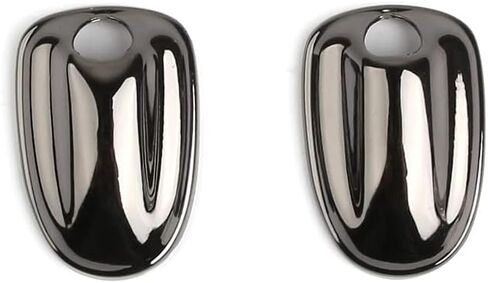 Glossy Metal Windshield Wiper Washer Caps Front Engine Cover Hood Window Spray Nozzle Covers Compatible With Mini Cooper 3rd Gen F54 F55 F56 F60 Hatchback Clubman Countryman 2014+ (Gun Color) in Saudi Arabia