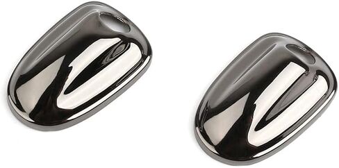 Glossy Metal Windshield Wiper Washer Caps Front Engine Cover Hood Window Spray Nozzle Covers Compatible With Mini Cooper 3rd Gen F54 F55 F56 F60 Hatchback Clubman Countryman 2014+ (Gun Color) in Saudi Arabia