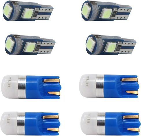 WLJH عالية السطوع باللون الأزرق الجليدي لوحة قياس مؤشر العنقودية لمبة تحذير مجموعة إضاءة LED كاملة لفورد رينجر 1995-2003، حزمة من 25 in Kuwait