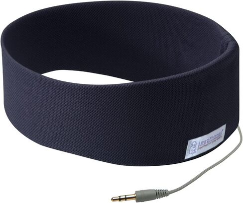 SleepPhones AcousticSheep Classic | Corded Headphones for Sleep, Travel, and More | The Original and Most Comfortable Headphones for Sleeping | Midnight Black - Fleece Fabric (Size S) in Saudi Arabia