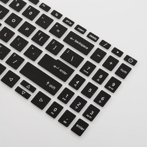 غطاء لوحة المفاتيح لجهاز 2023 2022 جديد 15.6 بوصة Acer Aspire 5 A515-57 A515-57T A515-57-53T2 A515-57-56UV/73L5 A515-57-51WN/75RH 15.6 بوصة كمبيوتر محمول (لا يناسب Aspire 5 A515-46 ~ A515) -56)-أسود in Saudi Arabia