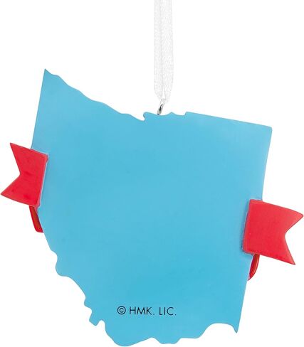 Hallmark State of Ohio Christmas Ornament, Multi Color (0001HGO2867) in Saudi Arabia