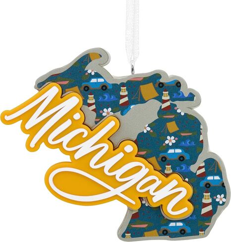 Hallmark State of Ohio Christmas Ornament, Multi Color (0001HGO2867) in Saudi Arabia