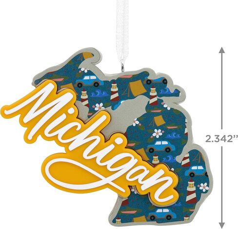 Hallmark State of Ohio Christmas Ornament, Multi Color (0001HGO2867) in Saudi Arabia