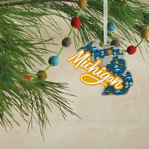 Hallmark State of Ohio Christmas Ornament, Multi Color (0001HGO2867) in Saudi Arabia