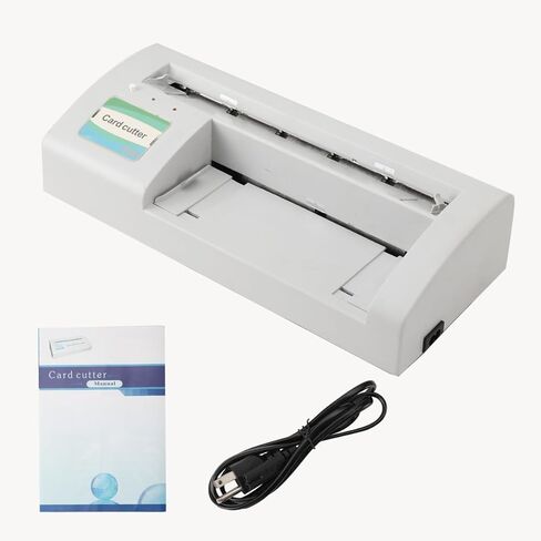 ECUTEE Automatic Business Card Slitter 110V Electric Name Card Slitter Cutter Electric Paper Card Cutting Binding Machine for 3.5x2.1 Card A4 Size in Kuwait