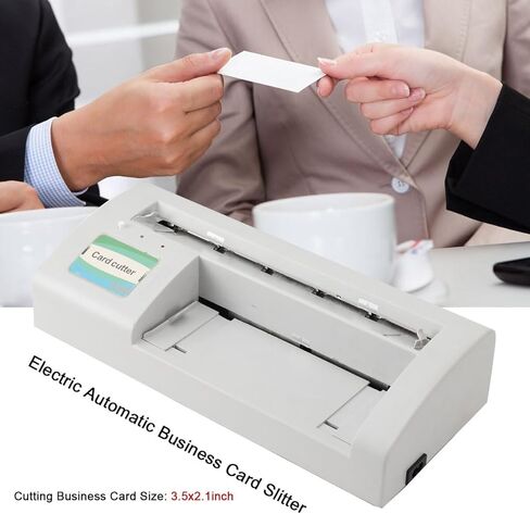 ECUTEE Automatic Business Card Slitter 110V Electric Name Card Slitter Cutter Electric Paper Card Cutting Binding Machine for 3.5x2.1 Card A4 Size in Kuwait