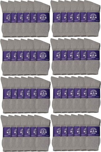 48 Pair Pack of Mens & Womens Lightweight Cotton Crew Socks Bulk, Homeless Donation Cheap, Wholesale Sock in Saudi Arabia