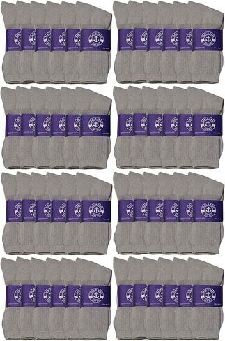 48 Pair Pack of Mens & Womens Lightweight Cotton Crew Socks Bulk, Homeless Donation Cheap, Wholesale Sock in Saudi Arabia