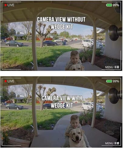 Wasserstein 0 درجة إلى 10 درجة حامل زاوية رأسي قابل للتعديل ولوحة حائط متوافقة مع جرس باب فيديو سلكي in Kuwait