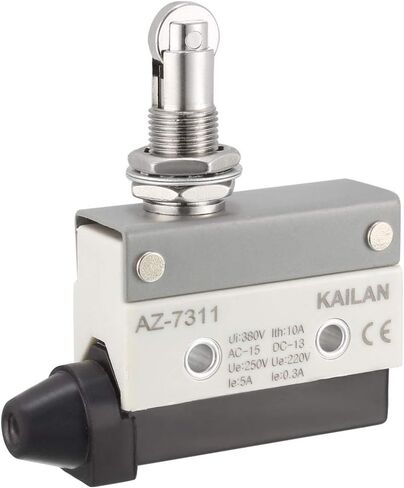 Uxcell AZ-7311 مكبس دوار مايكرو الحد التبديل لحظة لوحة جبل 1NC + 1NO ل CNC مطحنة طابعة ثلاثية الأبعاد مفتاح الباب in Saudi Arabia